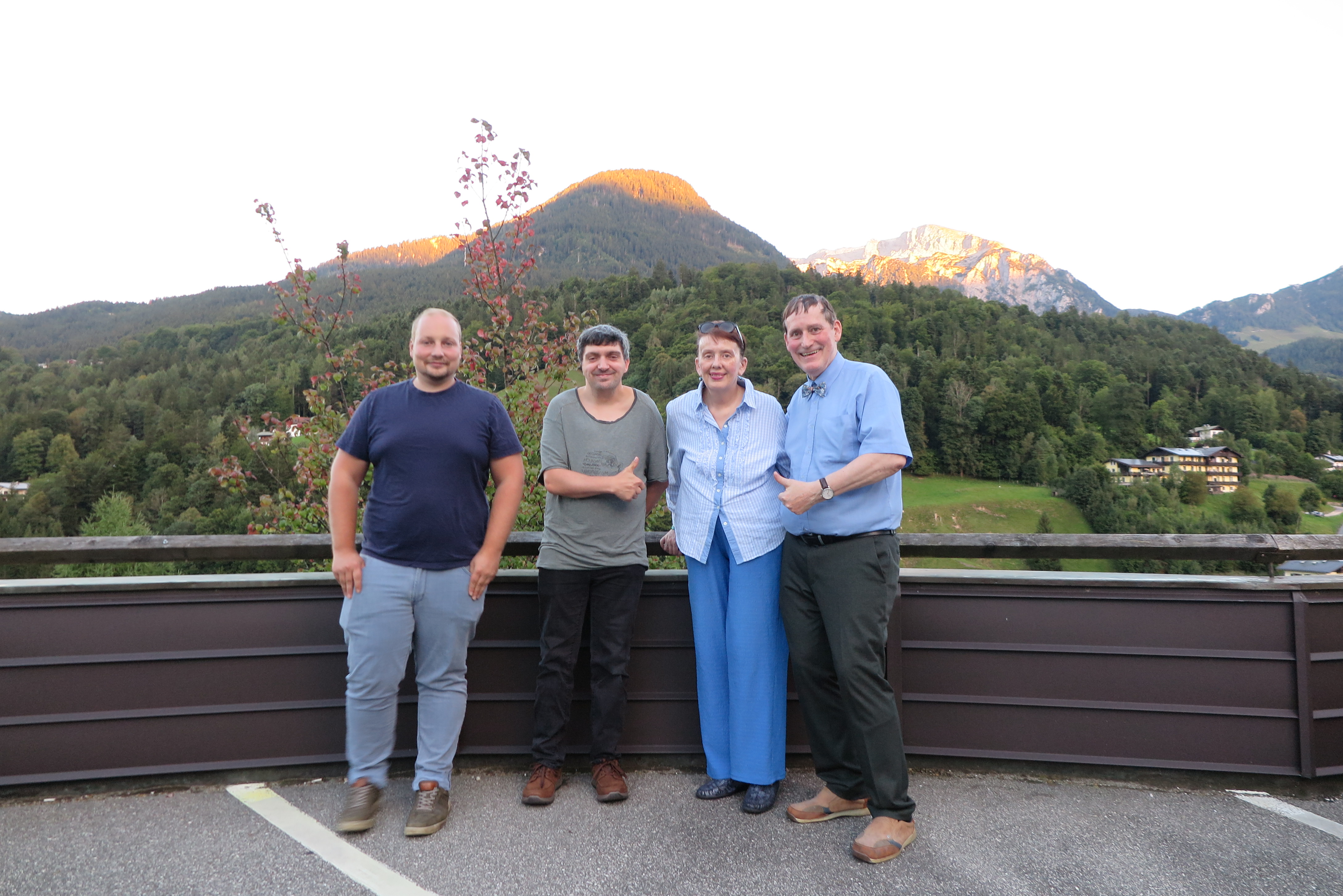Gruppenfoto Franz Farthofer, Mattin Wurmannstätter, Kathrin Nowak und Armin Nowak